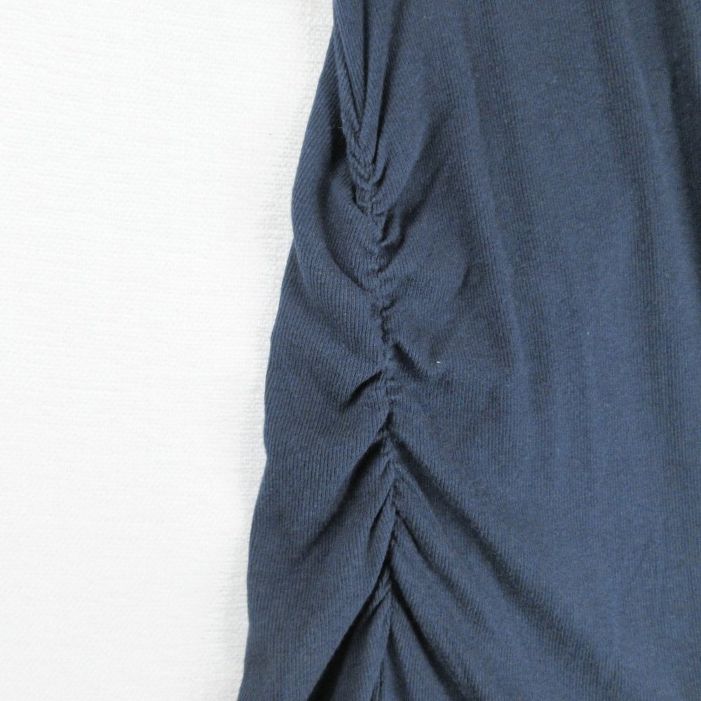 Athleta Navy Ribbed Henley Maxi Dress Size S Sleeveless - Picture 4 of 14